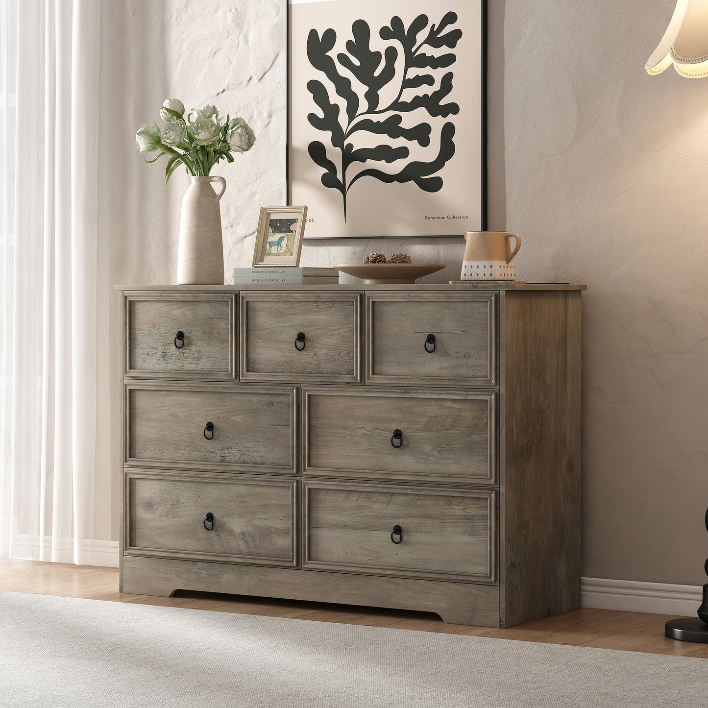 Yanosaku 7 Drawers Dresser for Bedroom - Yanosaku SotreFurnitureDS004 - GR
