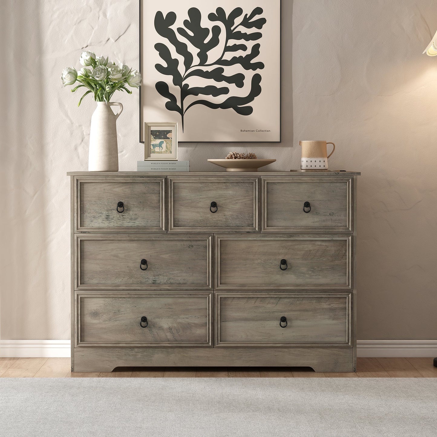 Yanosaku 7 Drawers Dresser for Bedroom - Yanosaku SotreFurnitureDS004 - GR