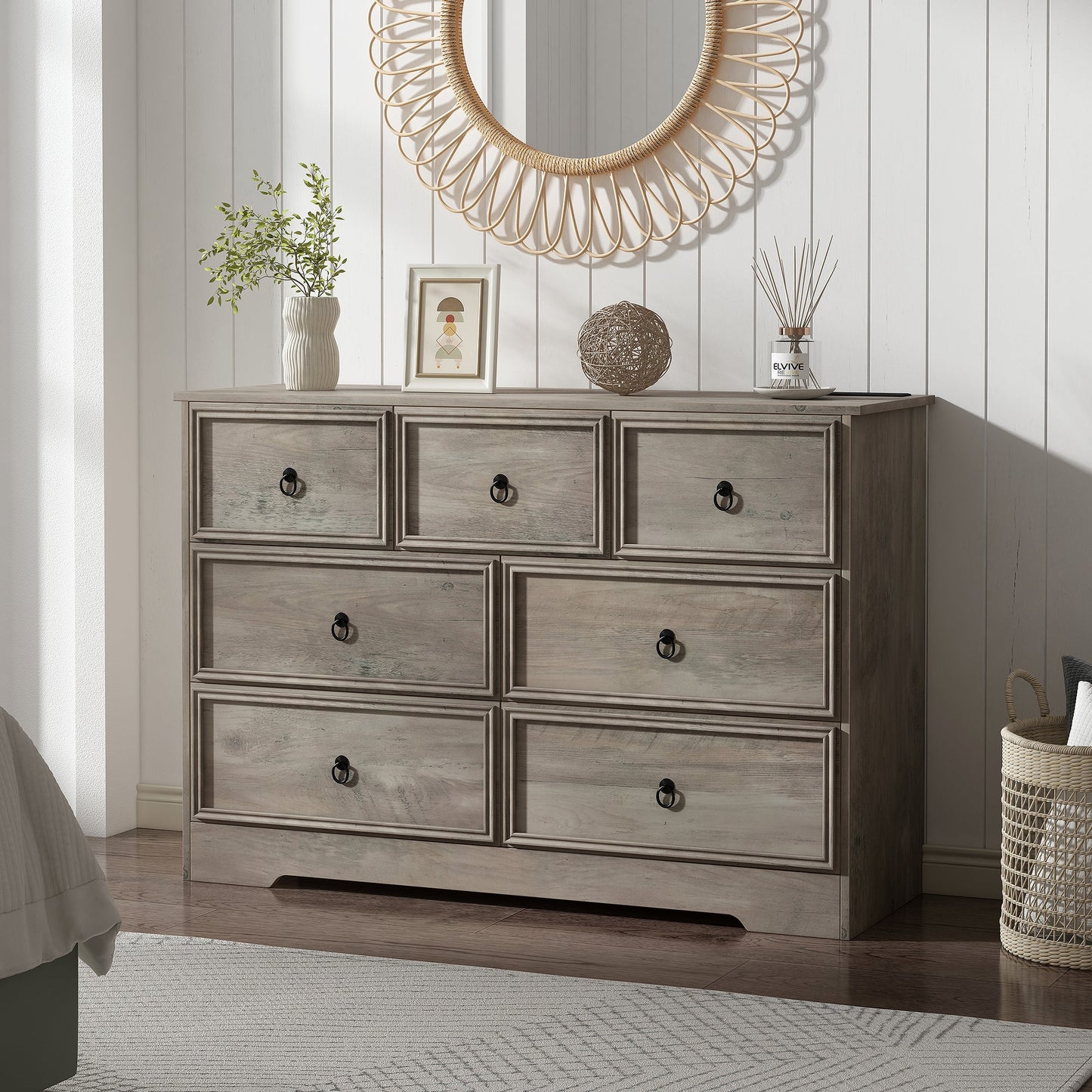 Yanosaku 7 Drawers Dresser for Bedroom - Yanosaku SotreFurnitureDS004 - GR