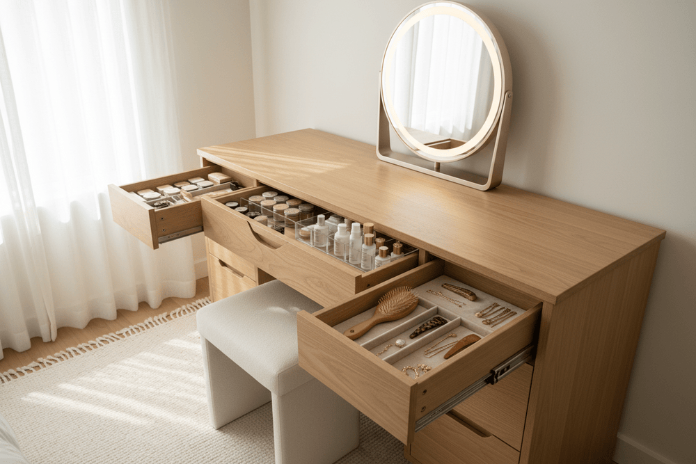 How to Organize Vanity Drawers by Category - Vektaya