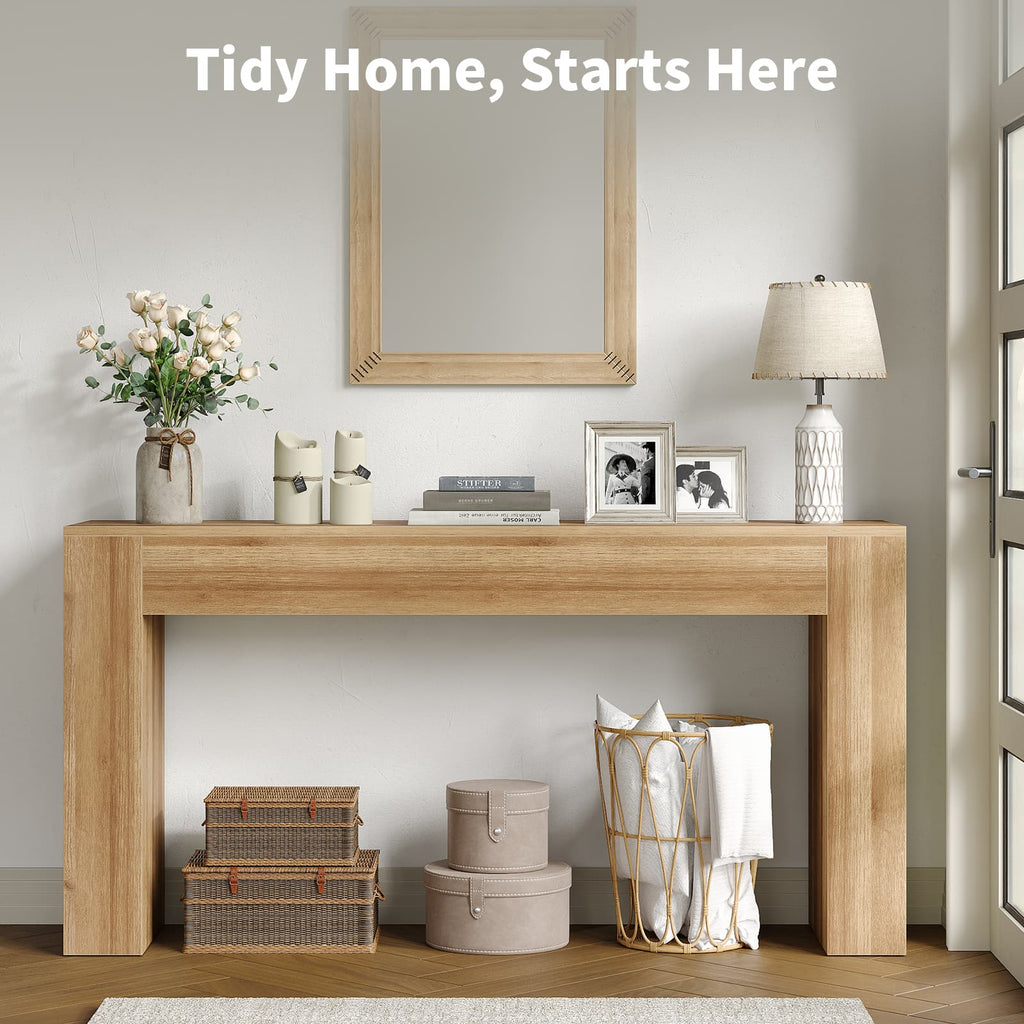 Yanosaku ST003 63" Farmhouse Console Table for Entryway & Living Room