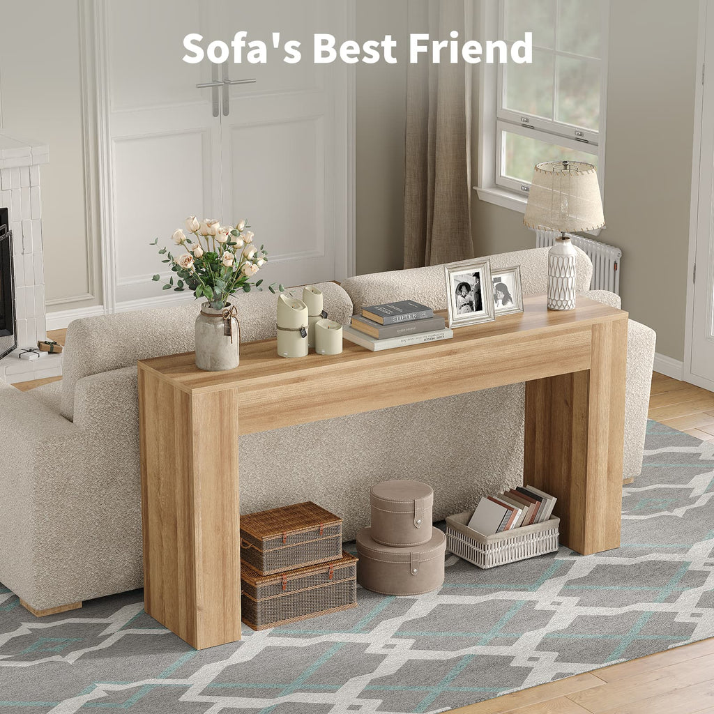 Yanosaku ST003 63" Farmhouse Console Table for Entryway & Living Room