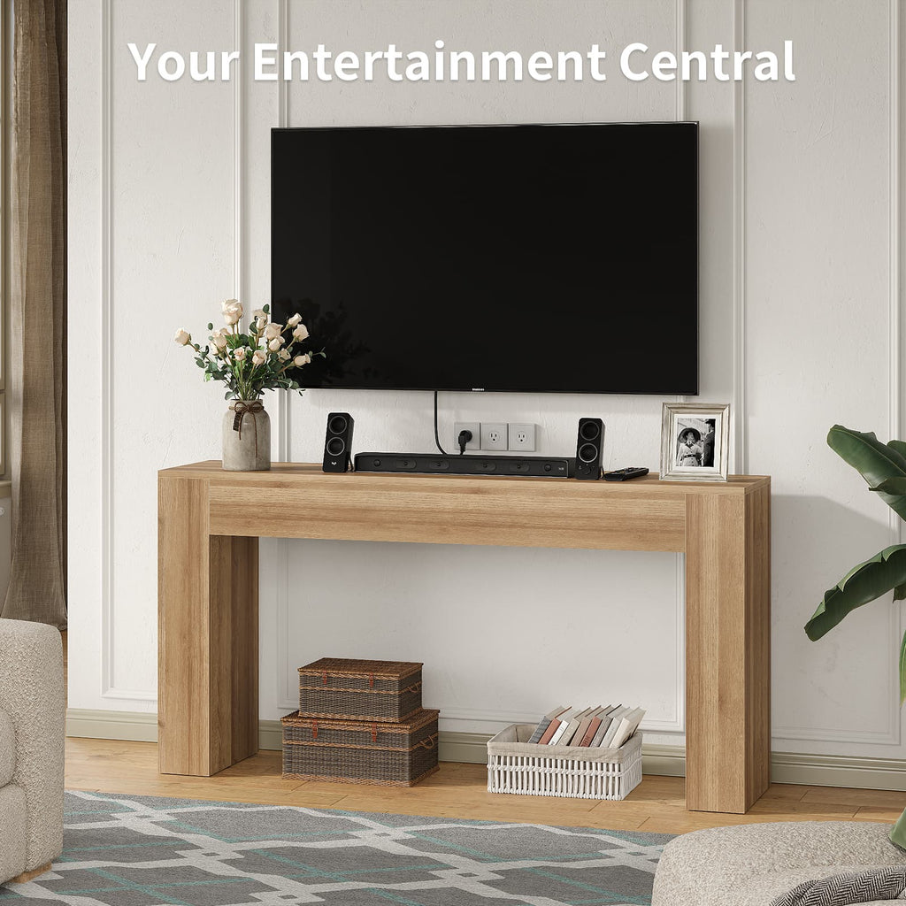 Yanosaku ST003 63" Farmhouse Console Table for Entryway & Living Room