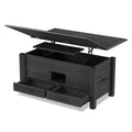Lift Top Coffee Table, 39.4" Multi-Function Convertible Coffee Table with 4 Storage Drawers & Hidden Compartment- Vektaya - VektayaDeskCT003