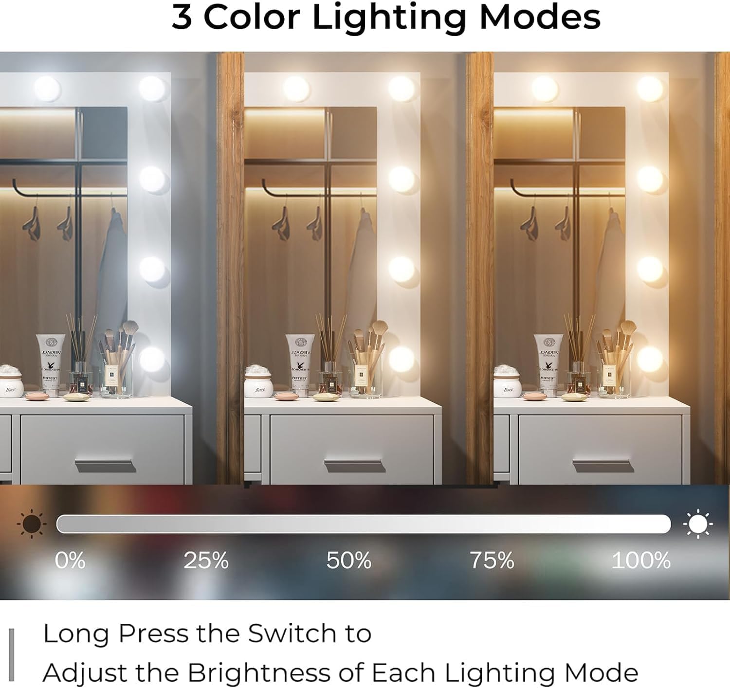 ☆　ゆ( ^ω^ )様│モイス２ ＆ ナリッシュ２　＋ビオセル Makeup Vanity Desks, LED Mirror Vanities & Bedroom Storage | Vektaya