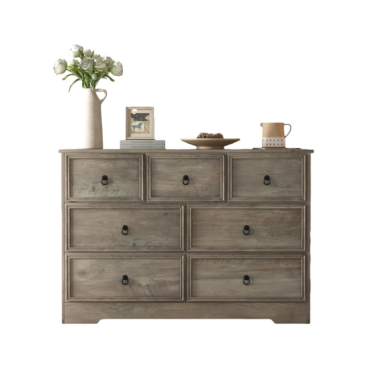 Vektaya 7 Drawers Dresser for Bedroom