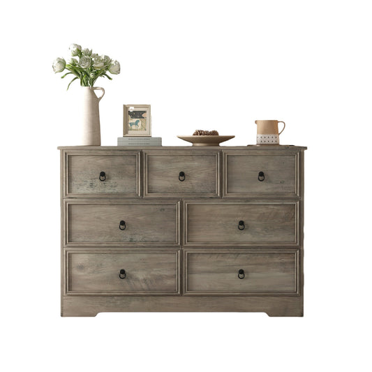 Vektaya 7 Drawers Dresser for Bedroom