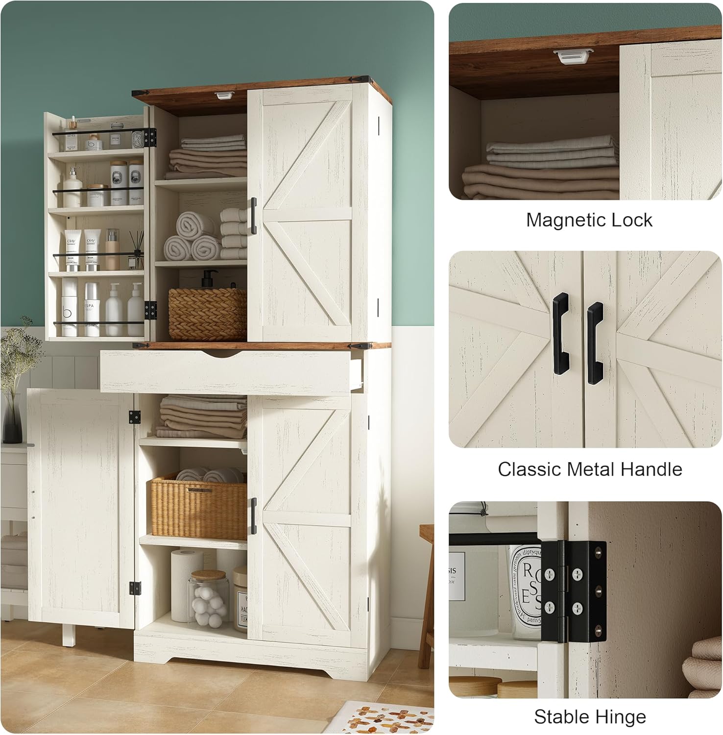 Yanosaku 72'' Tall Kitchen Storage Pantry Cabinet - Yanosaku SotreFurnitureSC001