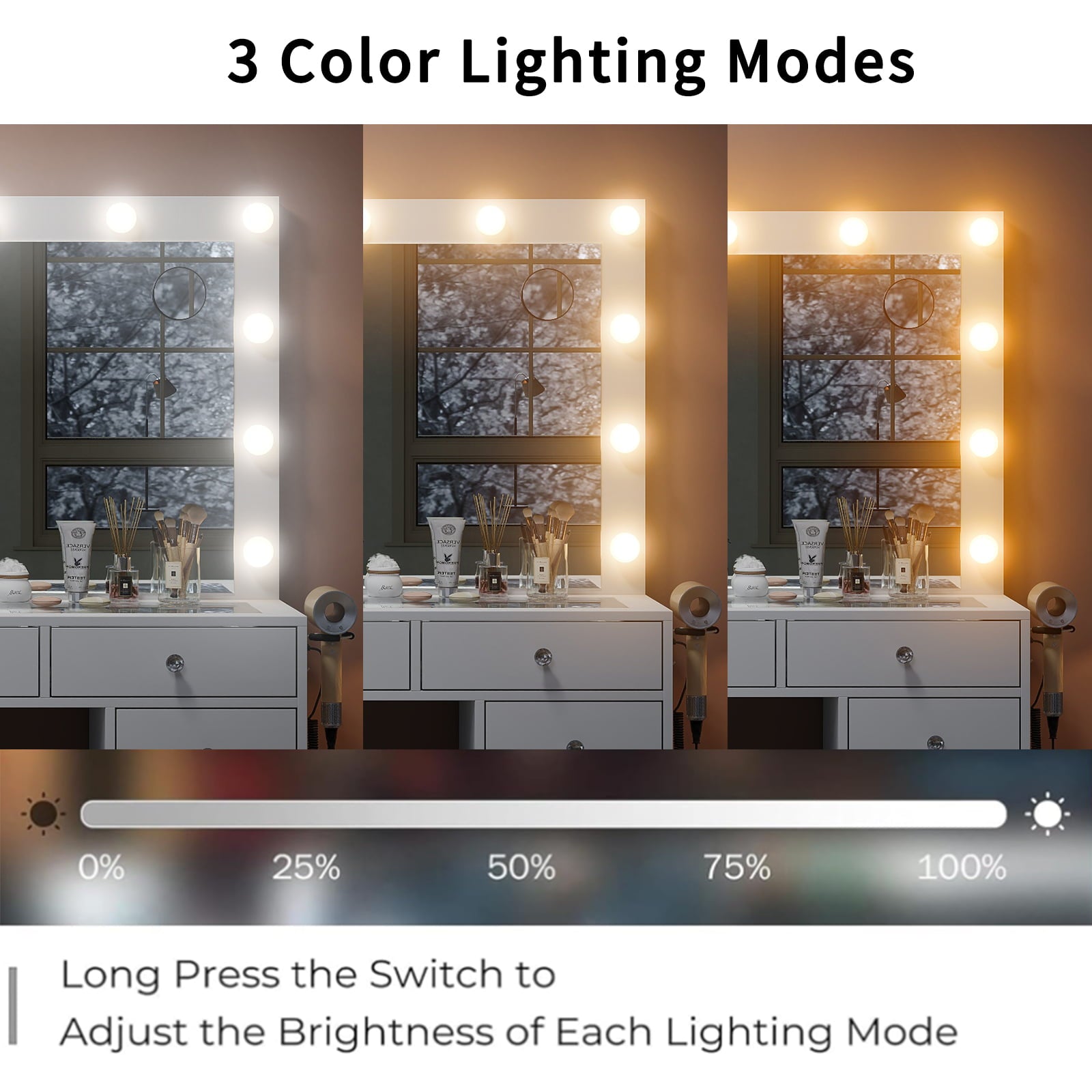 Yanosaku LED Vanity Lights For Mirror - Yanosaku SotreFurniture‎VDLight bulb