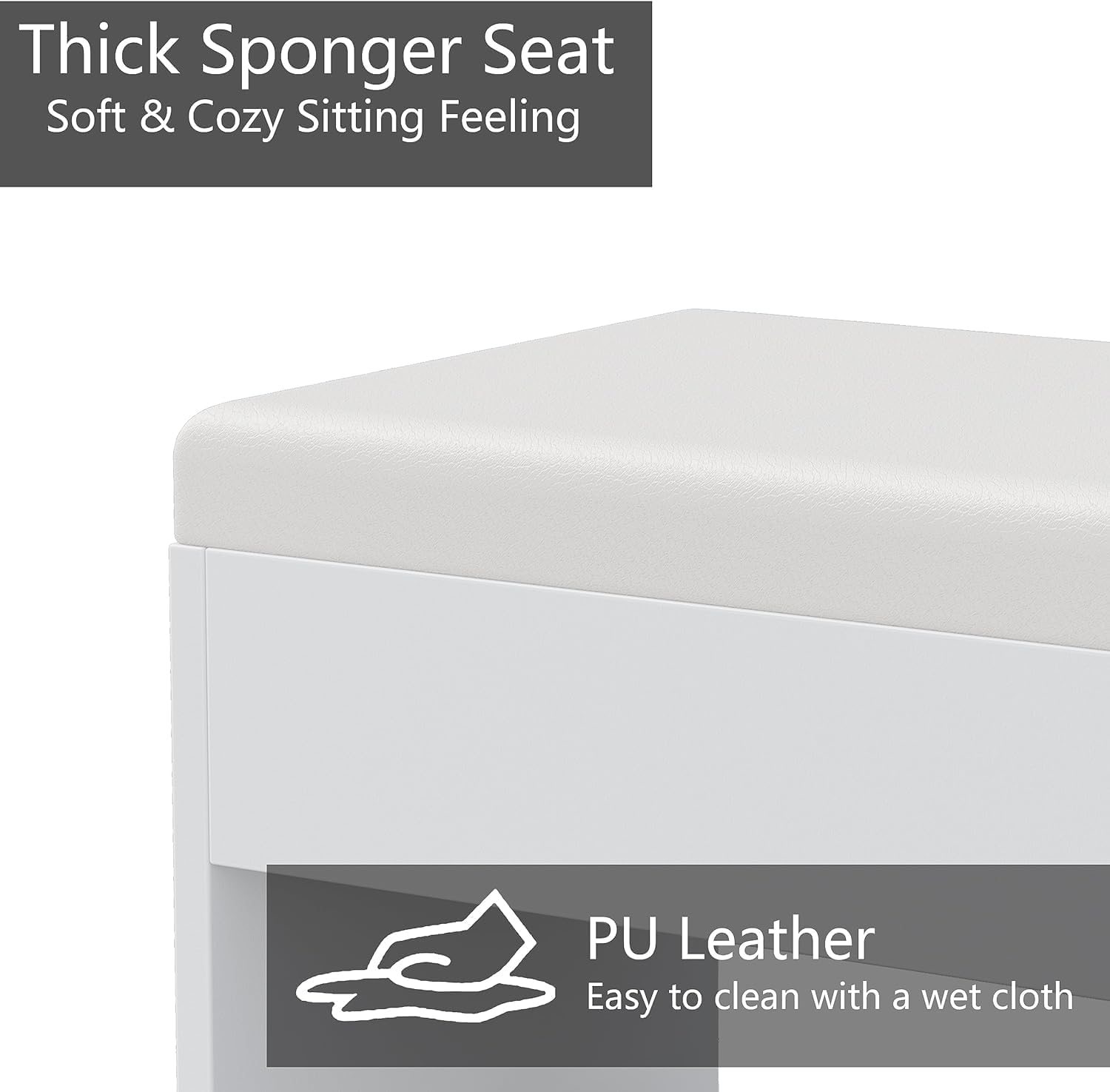 Yanosaku Modern White Makeup Vanity Set Table with Stool & LED Mirror 11 Drawers Luxury - Yanosaku SotreFurnitureVD003 - WH