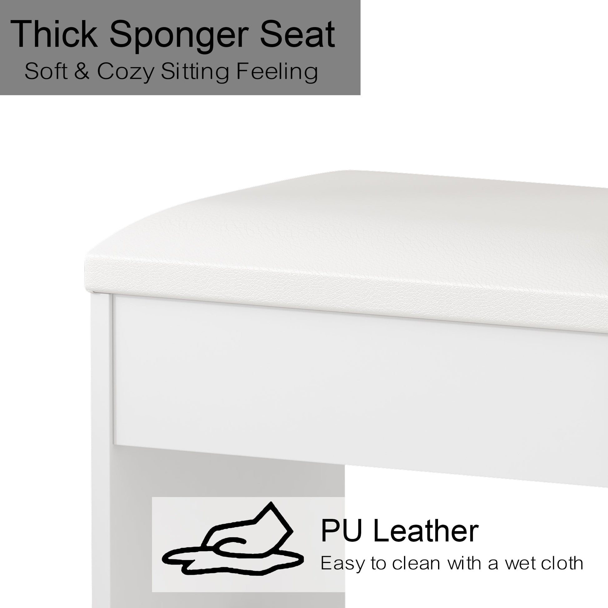 Yanosaku Modern White Makeup Vanity Set Table with Stool & LED Mirror 9 Drawers Luxury - Yanosaku SotreFurniture