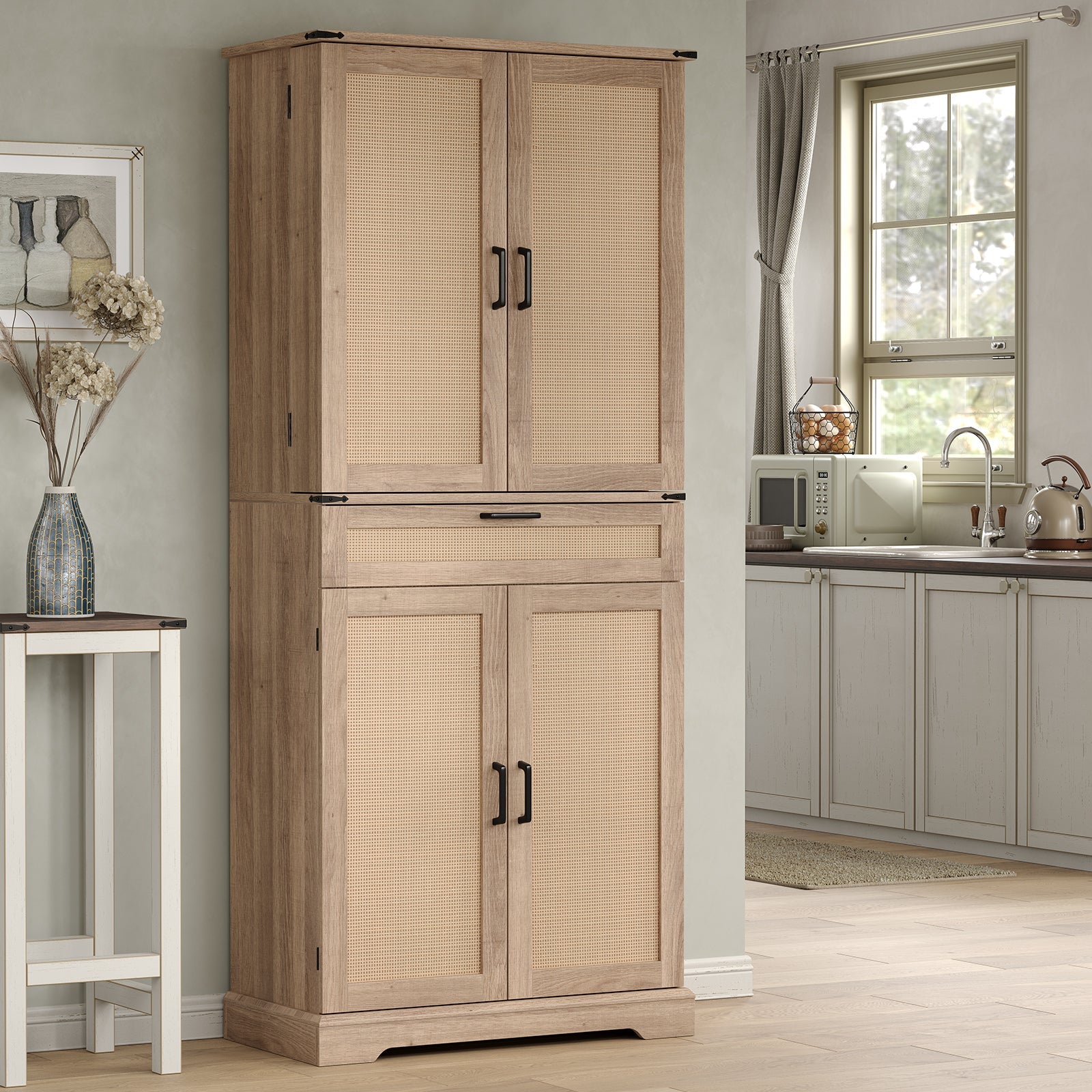 Yanosaku SC001 72'' Tall Kitchen Storage Pantry Cabinet - Yanosaku SotreFurnitureSC001 - NR