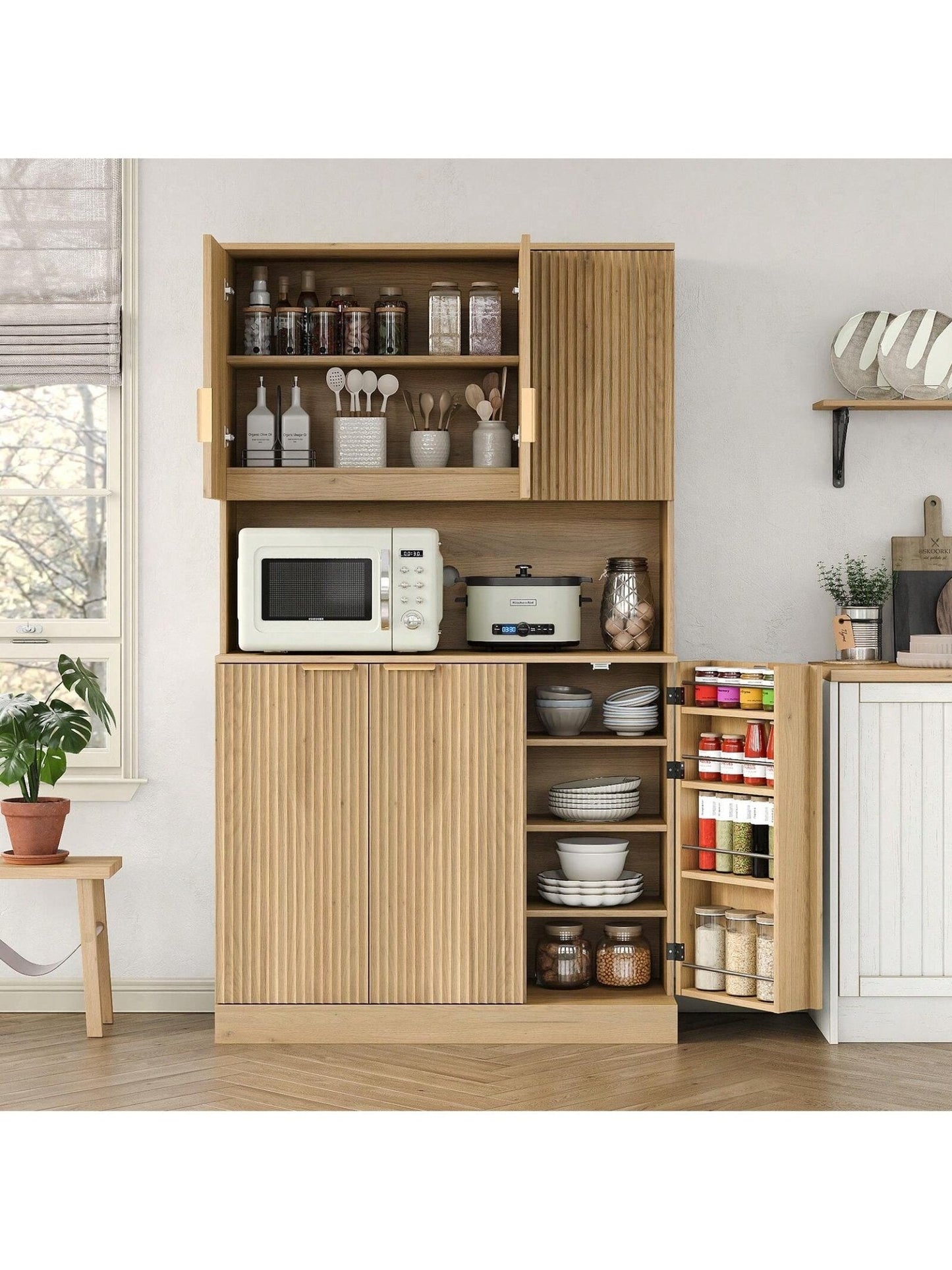 Yanosaku SC003 71'' Tall Kitchen Pantry, Storage Cabinet - Yanosaku SotreFurnitureSC003