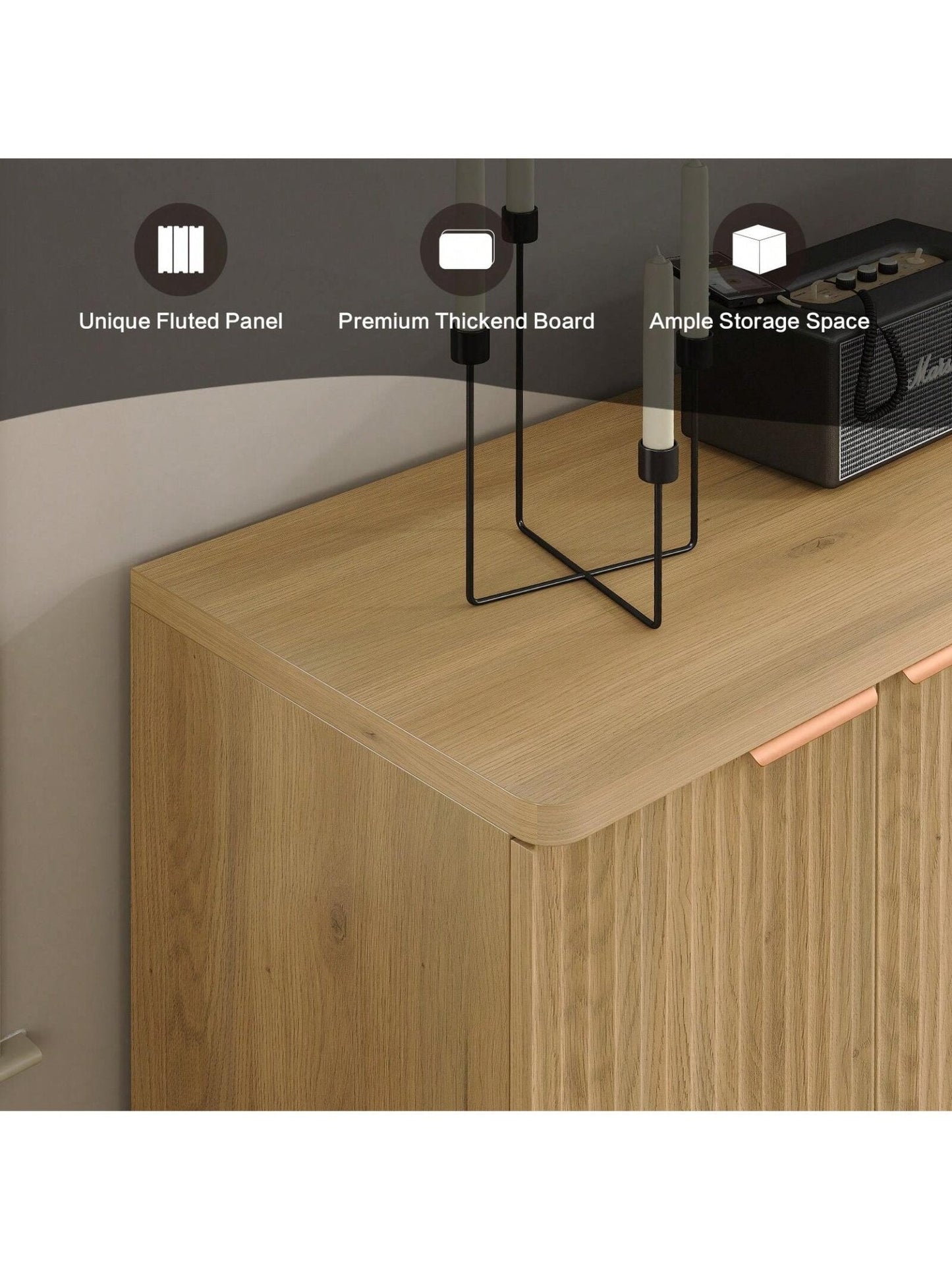 Yanosaku SC004 Buffet Cabinet, Storage Sideboard - Yanosaku SotreFurnitureSC004