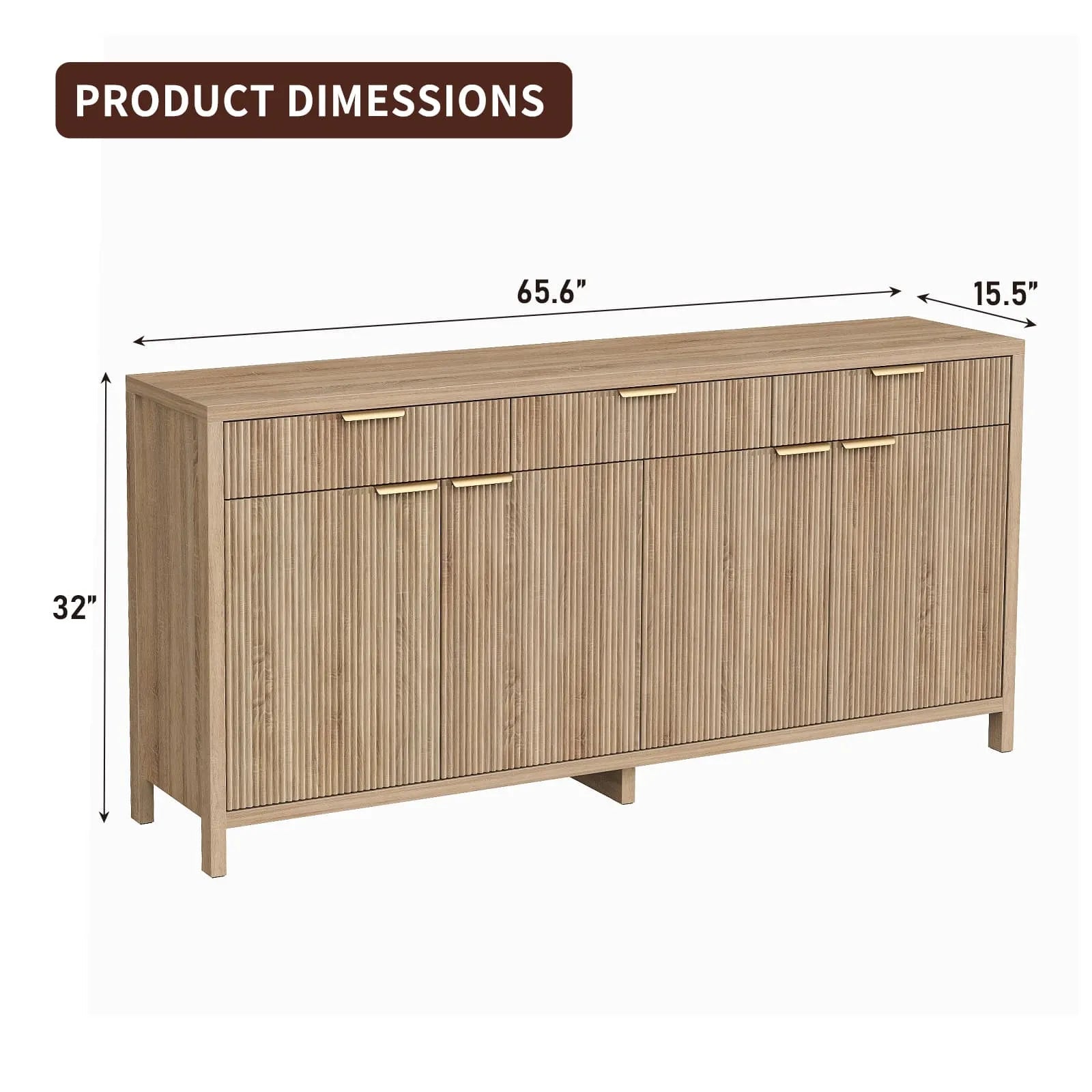 Yanosaku SC005 66'' Storage Cabinet with Drawers & Doors - Yanosaku SotreFurnitureSC005 - NR
