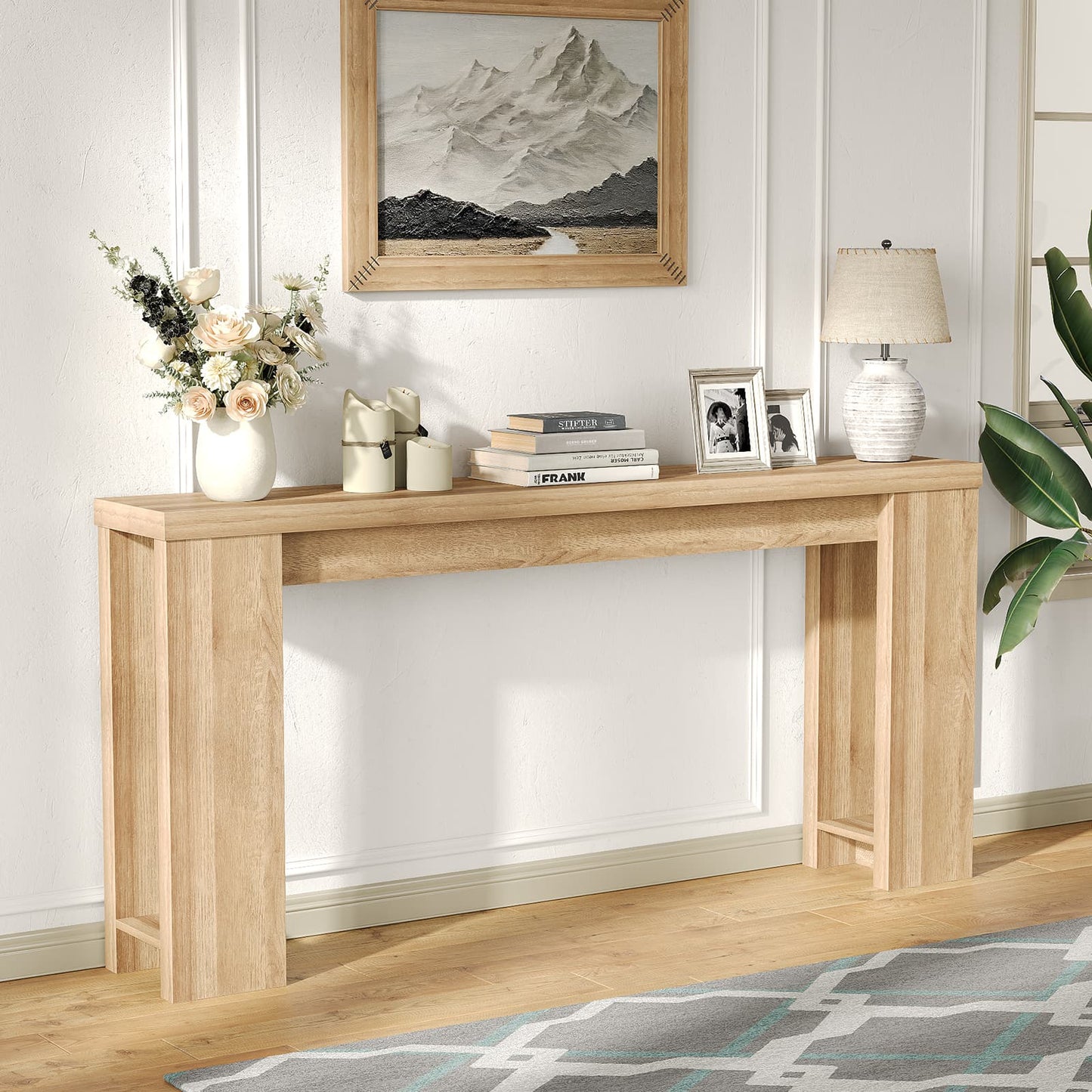 Yanosaku ST001 70.9" Long Console Table for Entryway, Farmhouse Sofa Table for Living Room & Hallway - Yanosaku SotreFurniture