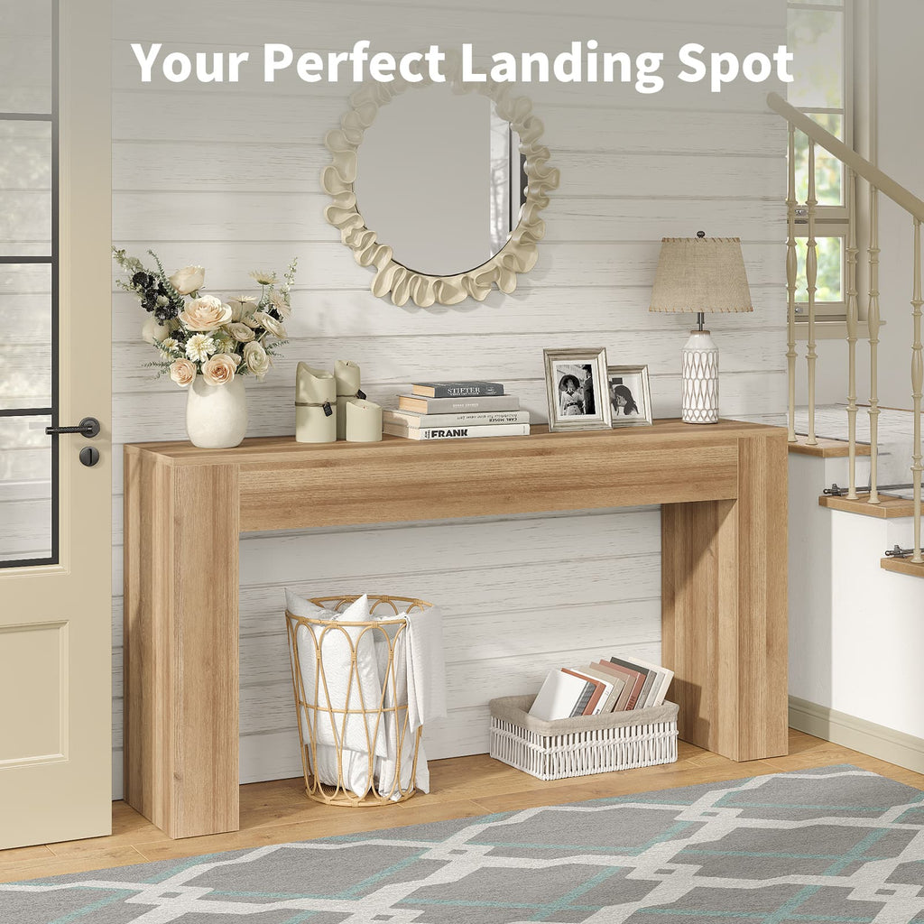 Yanosaku ST003 63" Farmhouse Console Table for Entryway & Living Room - Yanosaku SotreFurnitureST003-NR