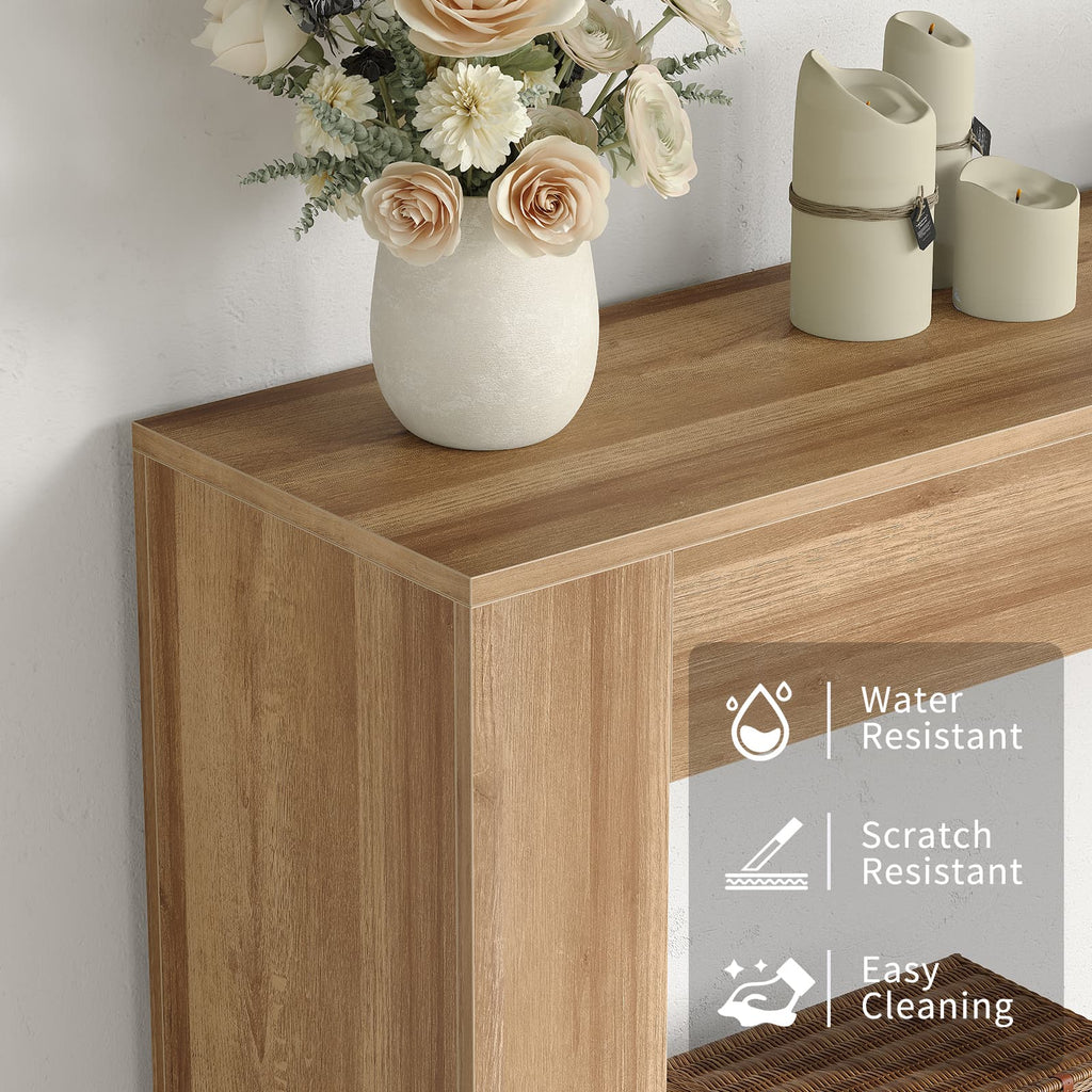 Yanosaku ST003 63" Farmhouse Console Table for Entryway & Living Room - Yanosaku SotreFurnitureST003-NR