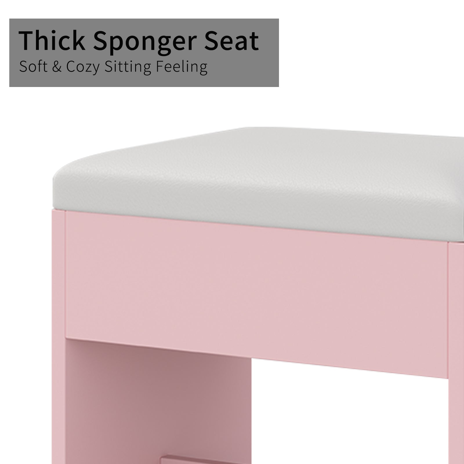 Yanosaku VD001 Bedroom Makeup Vanity desk with LED Mirror, 5 Drawers - Yanosaku SotreFurnitureVD001 - BK