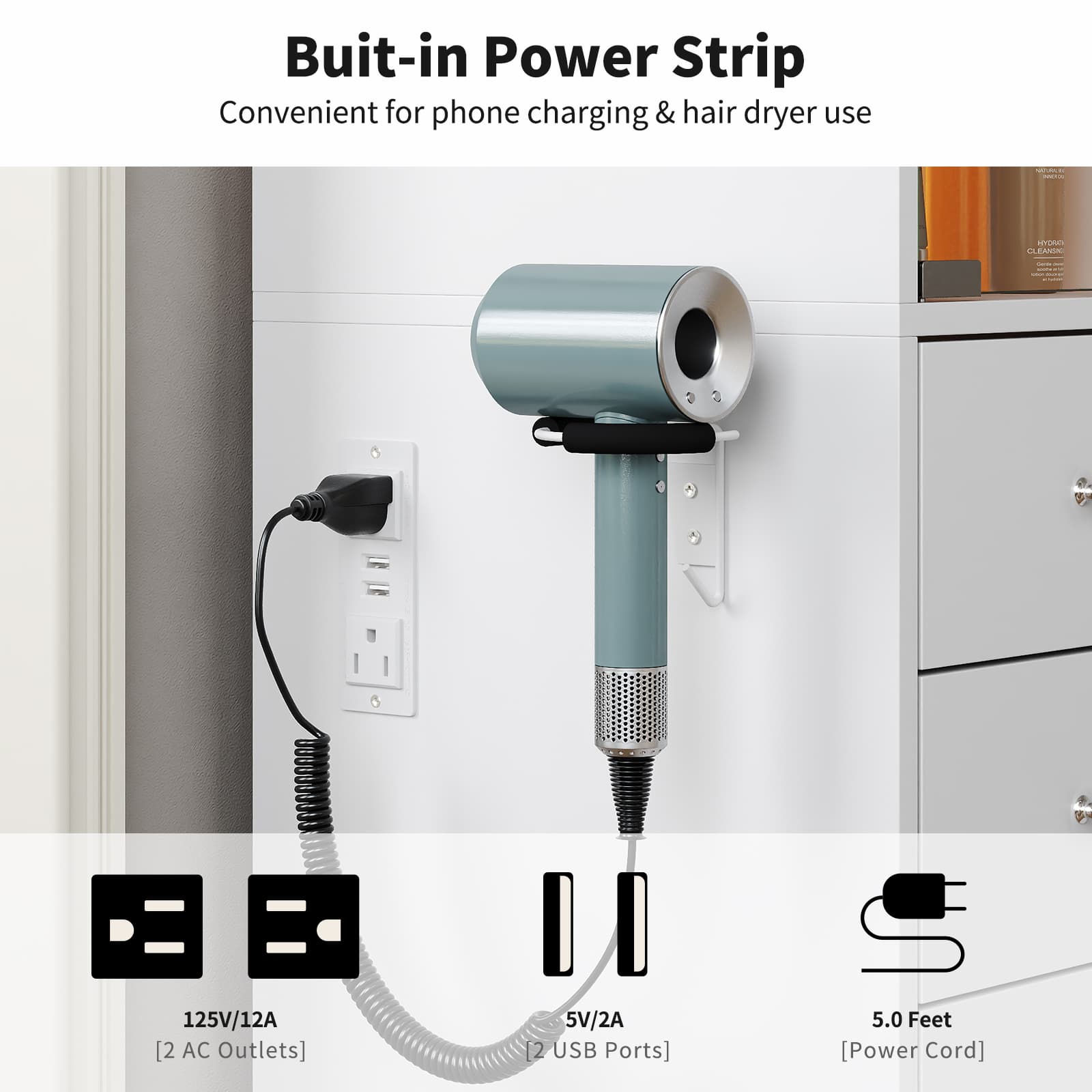 Yanosaku VD034 Bedroom Makeup Vanity desk with mirror, 11 Drawers - Yanosaku SotreFurnitureVD034 - WH